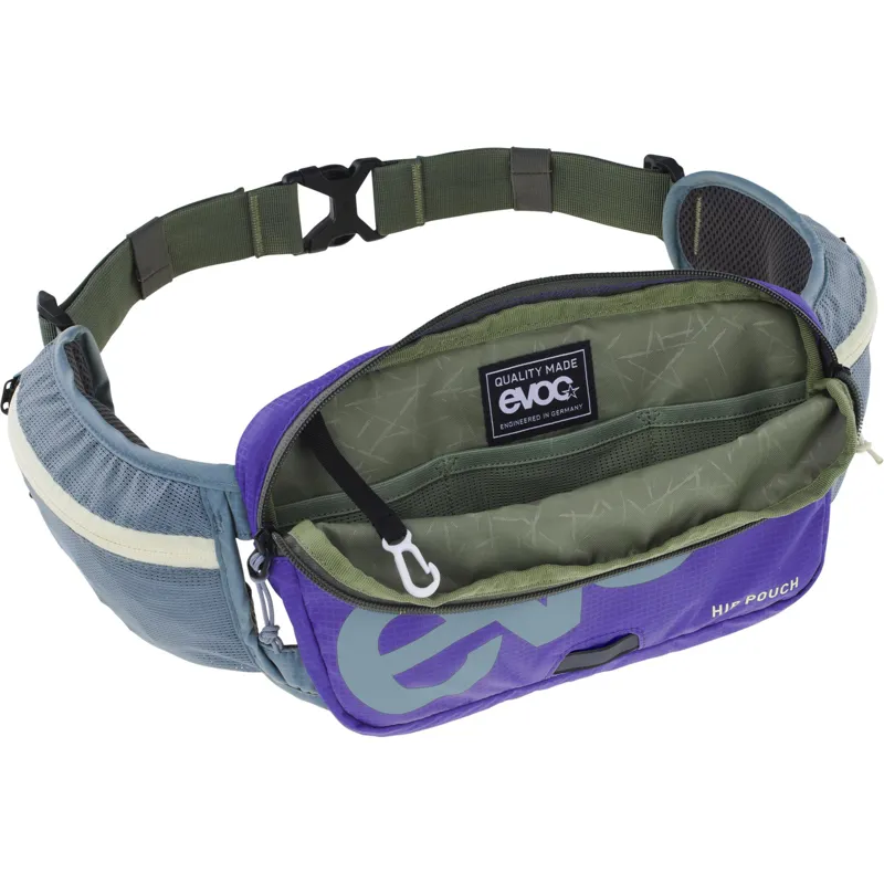 Evoc Hip Pouch - 1 Litre - Steel/Violet/Dark Olive-1