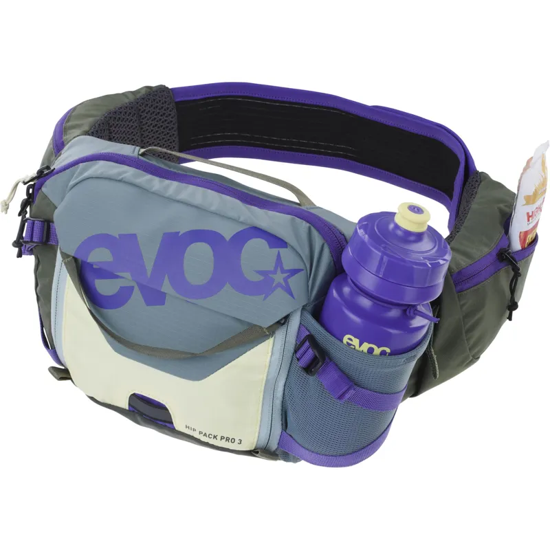 Evoc Hip Pack Pro 3 Litre - Steel/Violet/Dark Olive-2