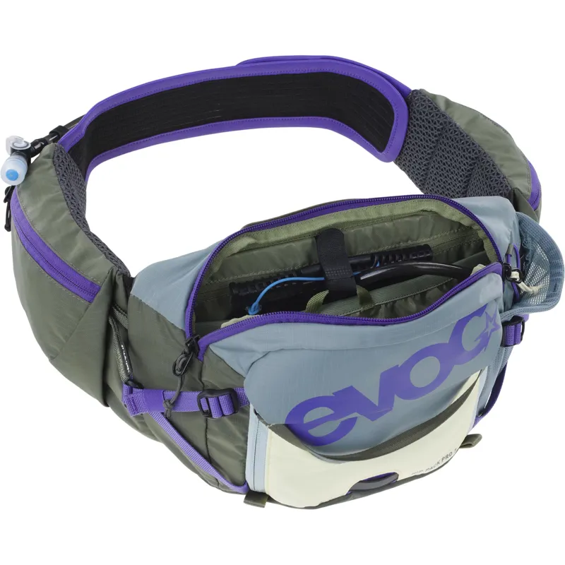 Evoc Hip Pack Pro 3 Litre - Steel/Violet/Dark Olive-4