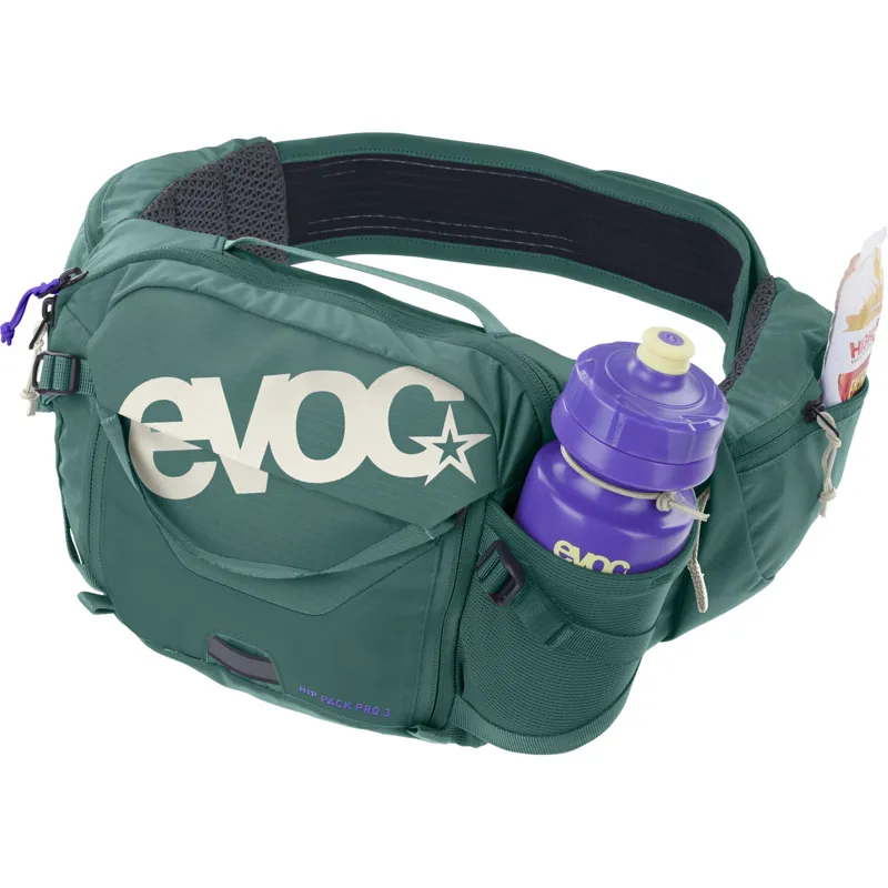 Evoc Hip Pack Pro 3 Litre - Bottle Green-2
