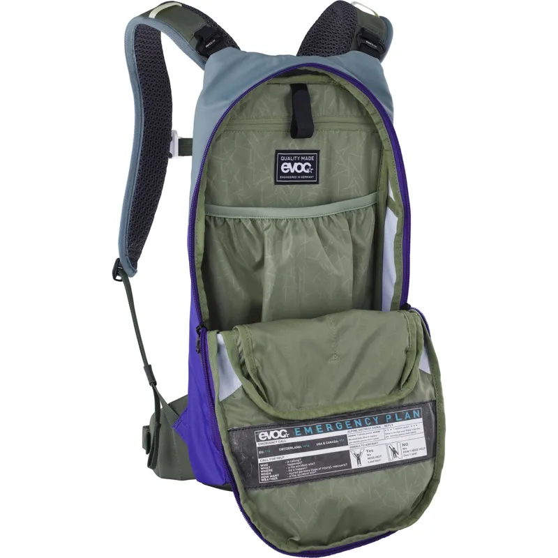Evoc Stage 6 Litre Backpack - Steel/Violet/Dark Olive-5