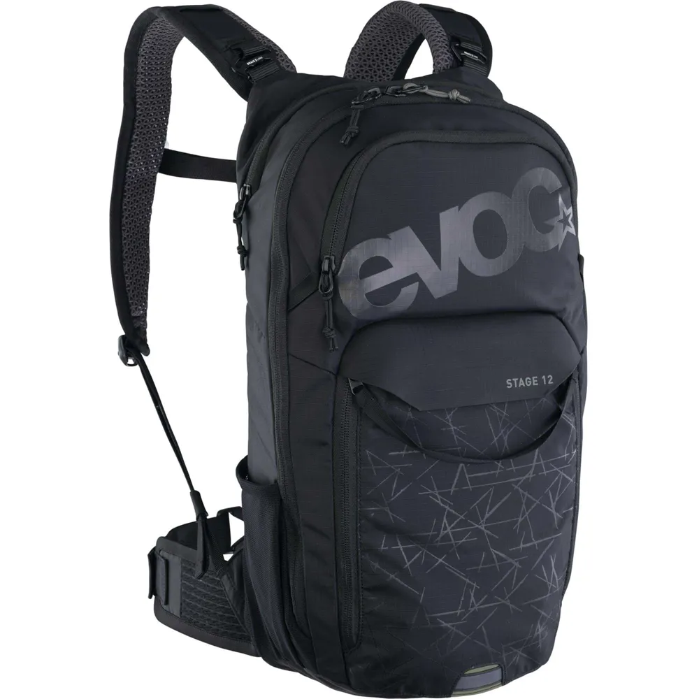 uPRISE Bikes Evoc Stage 12 Performance Backpack - 12L - Black | Price match, 365 day return s, 18-Month Warranty, Finance Available & Free UK Delivery