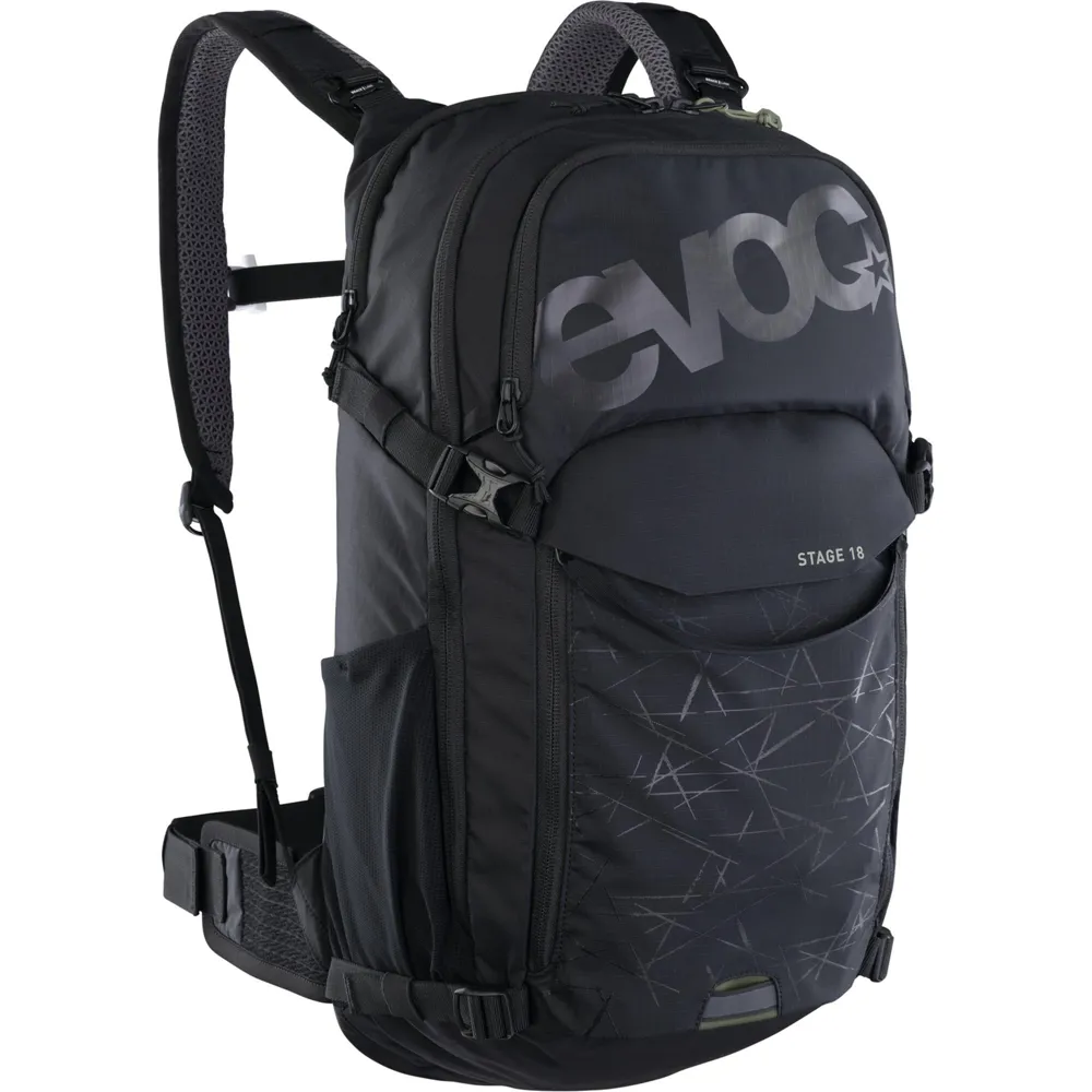 uPRISE Bikes Evoc Stage 18 Performance 18 Litre Backpack - Black | Price match, 365 day return s, 18-Month Warranty, Finance Available & Free UK Delivery