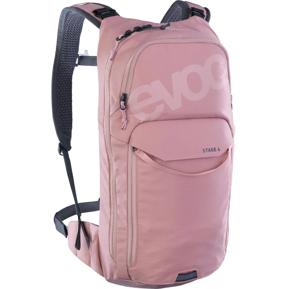 uPRISE Bikes Evoc Stage Performance 6L Backpack with 2L Bladder - Dusty Pink | Price match, 365 day return s, 18-Month Warranty, Finance Available & Free UK Delivery