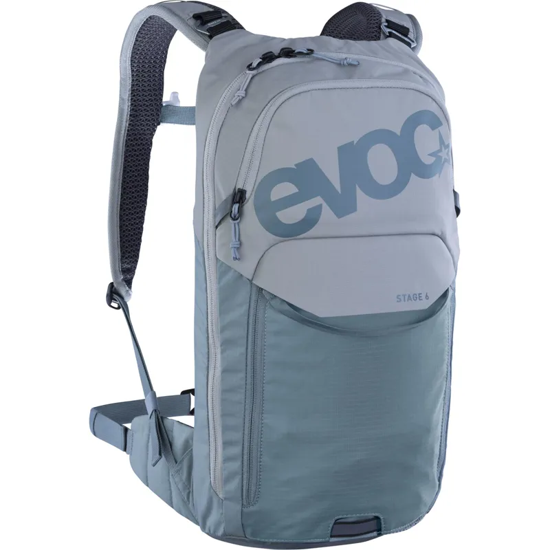 Evoc Stage Performance 6L Backpack with 2L Bladder -Stone/Steel