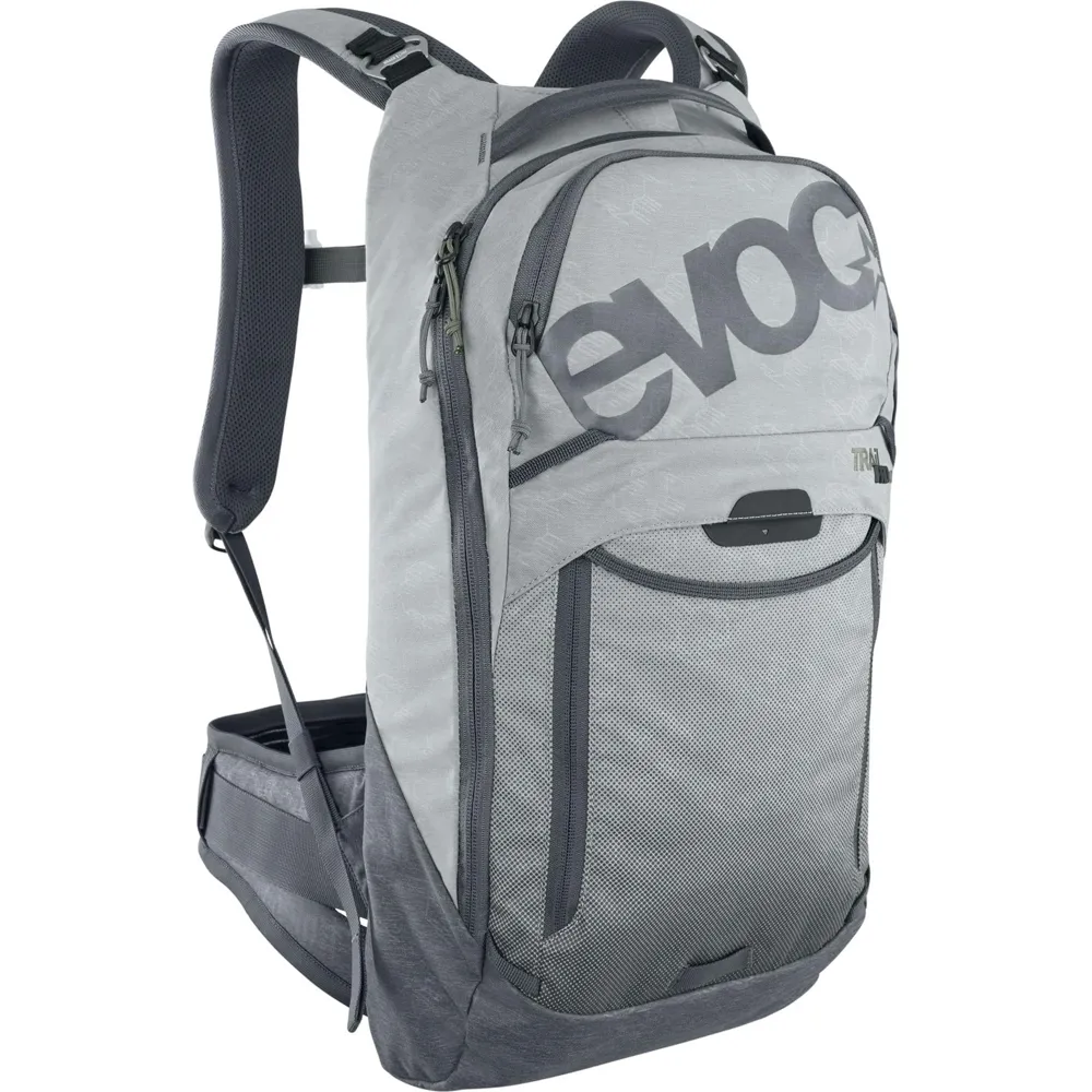 uPRISE Bikes Evoc Trail Pro Protector 10 Litre Backpack - Stone/Carbon Grey | Price match, 365 day return s, 18-Month Warranty, Finance Available & Free UK Delivery