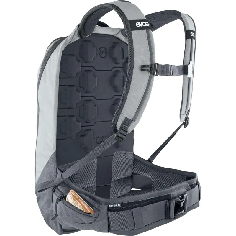 Evoc Trail Pro Protector 10 Litre Backpack - Stone/Carbon Grey-7