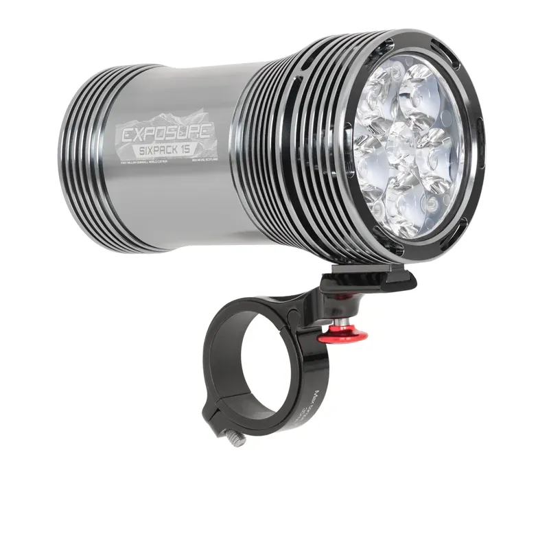 Exposure Six Pack 15 6000 Lumen USB Front Light - Silver