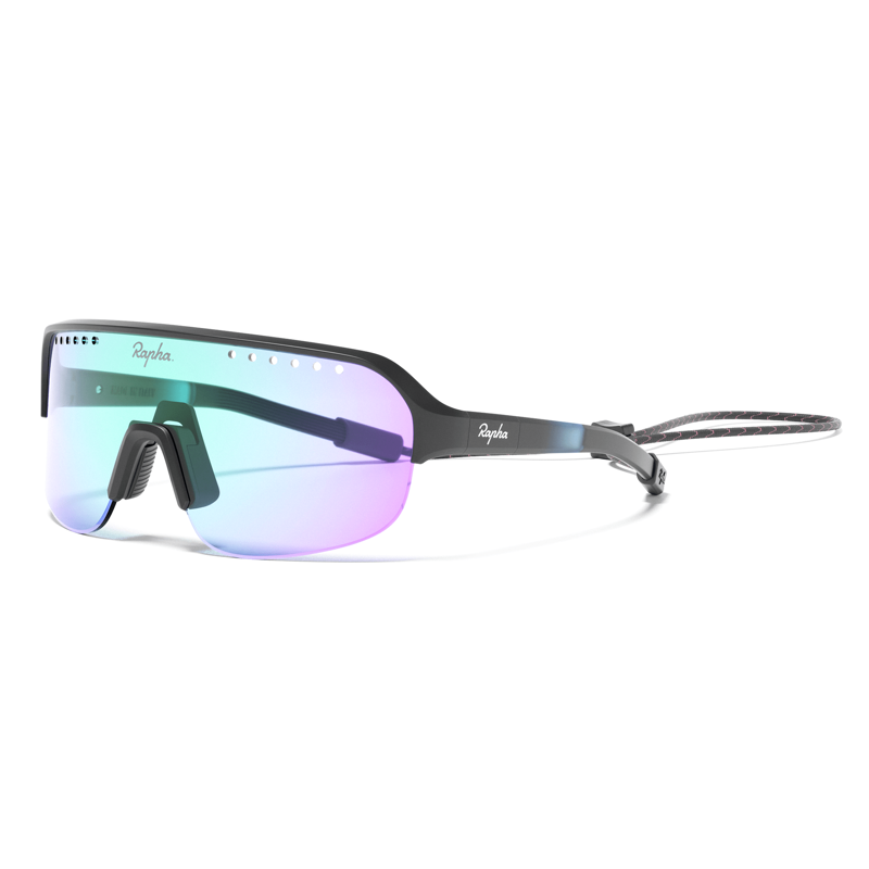 Rapha Rallar Cycling Glasses - Dark Navy/Purple Green Lens-2