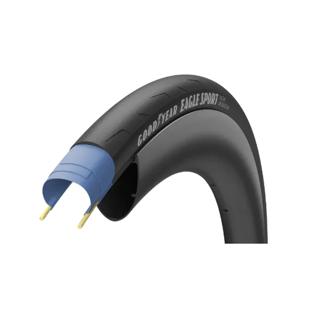 uPRISE Bikes Goodyear Eagle Sport 700x28c Folding Road Tyre - Black | Price match, 365 day return s, 18-Month Warranty, Finance Available & Free UK Delivery