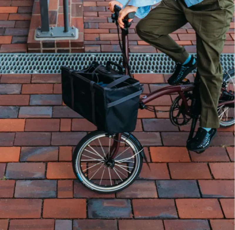 Brompton Electric Basket Bag - 22 Litre - Black-5