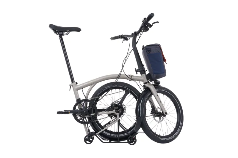 Brompton G Line Electric 4-Speed Folding Bike - Traildust White-2