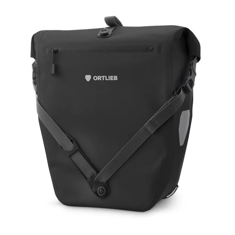 Ortlieb Back-Roller Zip Pocket TiDura Pannier Bag - 20 Litre - Black-1