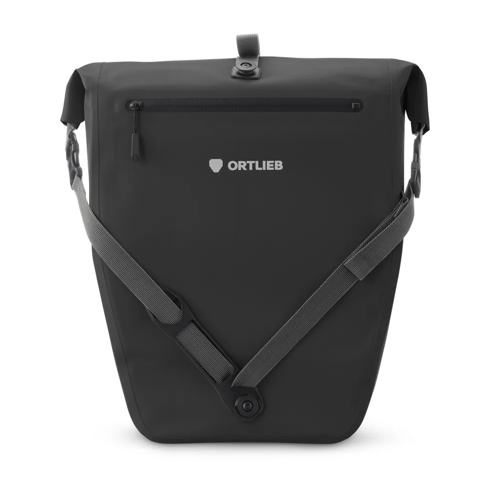 uPRISE Bikes Ortlieb Back-Roller Zip Pocket TiDura Pannier Bag - 20 Litre - Black | Price match, 365 day returns, 18-Month Warranty, Finance Available & Free UK Delivery