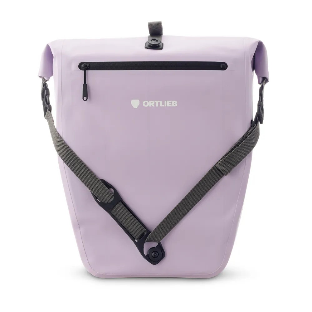 uPRISE Bikes Ortlieb Back-Roller Zip Pocket TiDura Pannier Bag - 20 Litre - Lavender | Price match, 365 day returns, 18-Month Warranty, Finance Available & Free UK Delivery