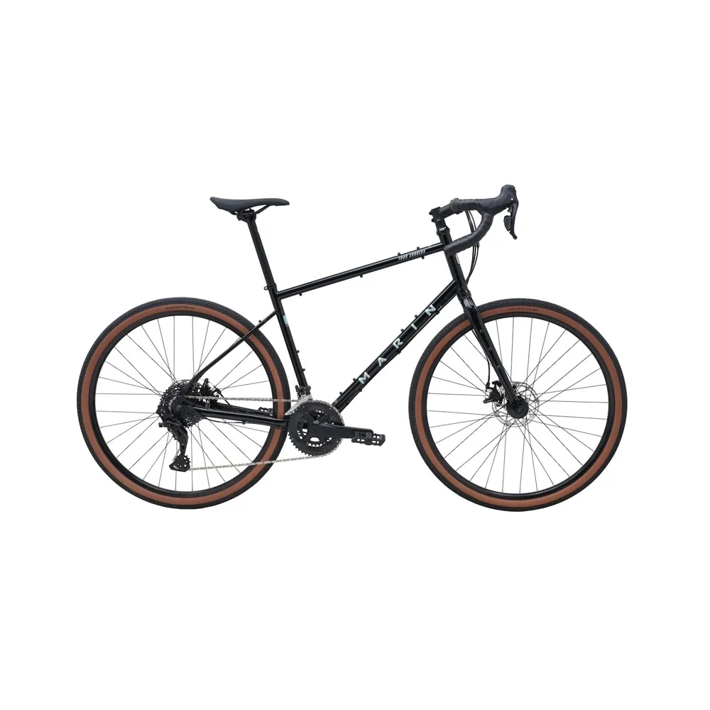 uPRISE Bikes Marin Four Corners 2025 Gravel Road Bike - Black/Silver | Price match, 365 day return s, 18-Month Warranty, Finance Available & Free UK Delivery