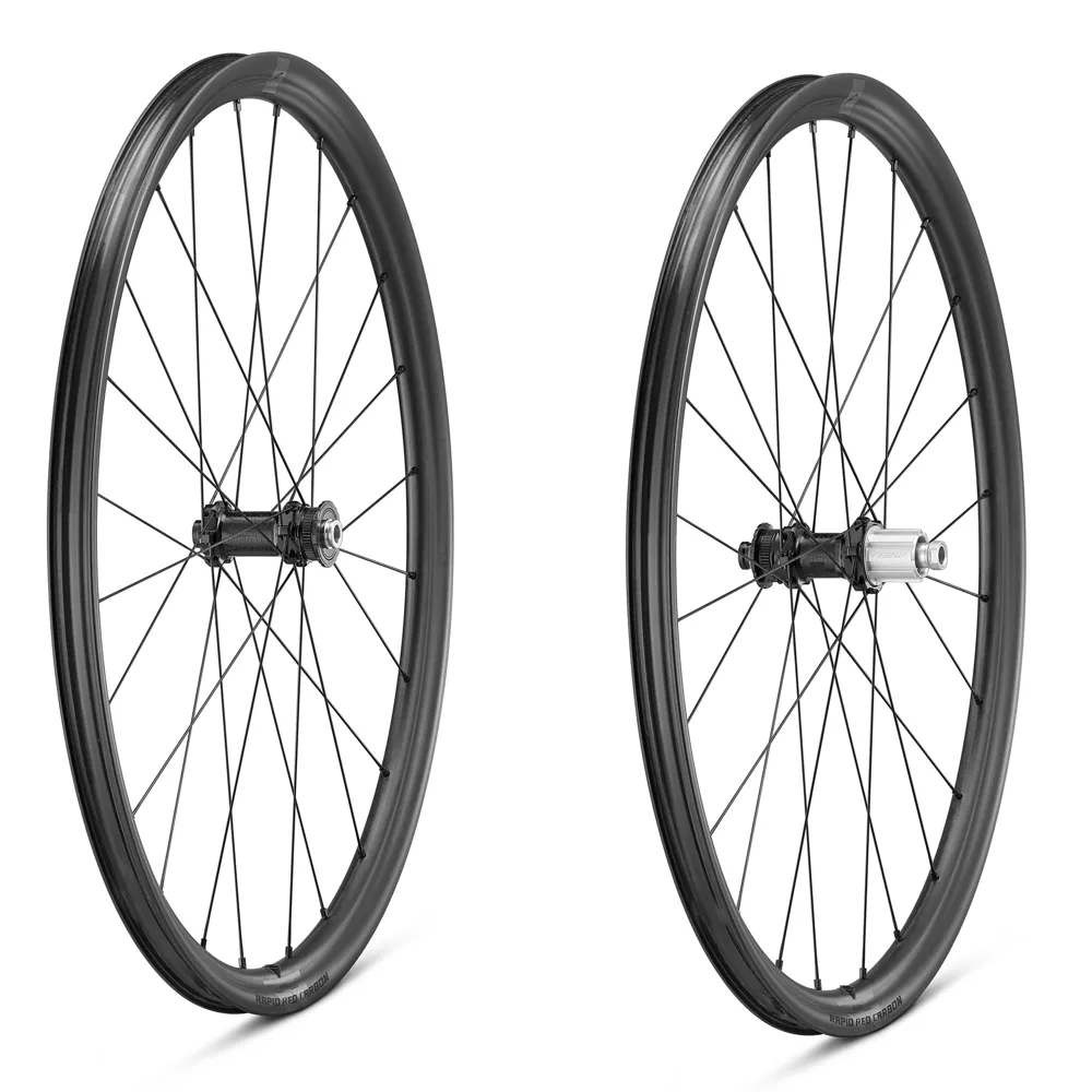 uPRISE Bikes Fulcrum Rapid Red Carbon Tubeless Ready Disc Brake Gravel Wheelset | Price match, 365 day return s, 18-Month Warranty, Finance Available & Free UK Delivery