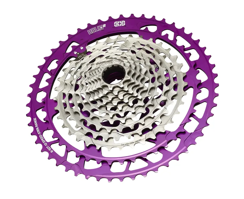 E-Thirteen Helix Race 12 Speed Cassette - 9-52T - Eggplant-1