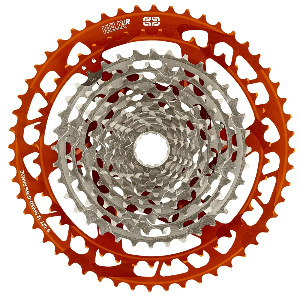 uPRISE Bikes E*Thirteen E-Thirteen Helix Race 12 Speed Cassette - 9-52T - Naranja | Price match, 365 day return s, 18-Month Warranty, Finance Available & Free UK Delivery