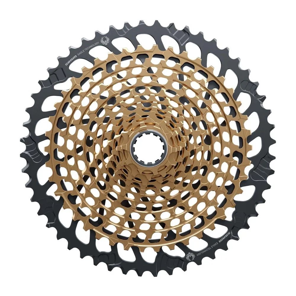 uPRISE Bikes Sram XG-1299 Eagle 12 Speed Cassette - Gold - 10- 52t | Price match, 365 day return s, 18-Month Warranty, Finance Available & Free UK Delivery