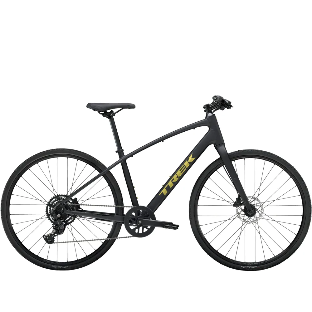 uPRISE Bikes Trek FX 2 2025 Hybrid Bike - Matt Black | Price match, 365 day return s, 18-Month Warranty, Finance Available & Free UK Delivery