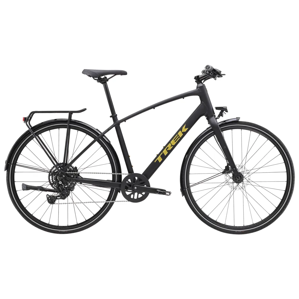 uPRISE Bikes Trek FX 2 Equipped 2025 Hybrid Bike - Trek Black | Price match, 365 day return s, 18-Month Warranty, Finance Available & Free UK Delivery