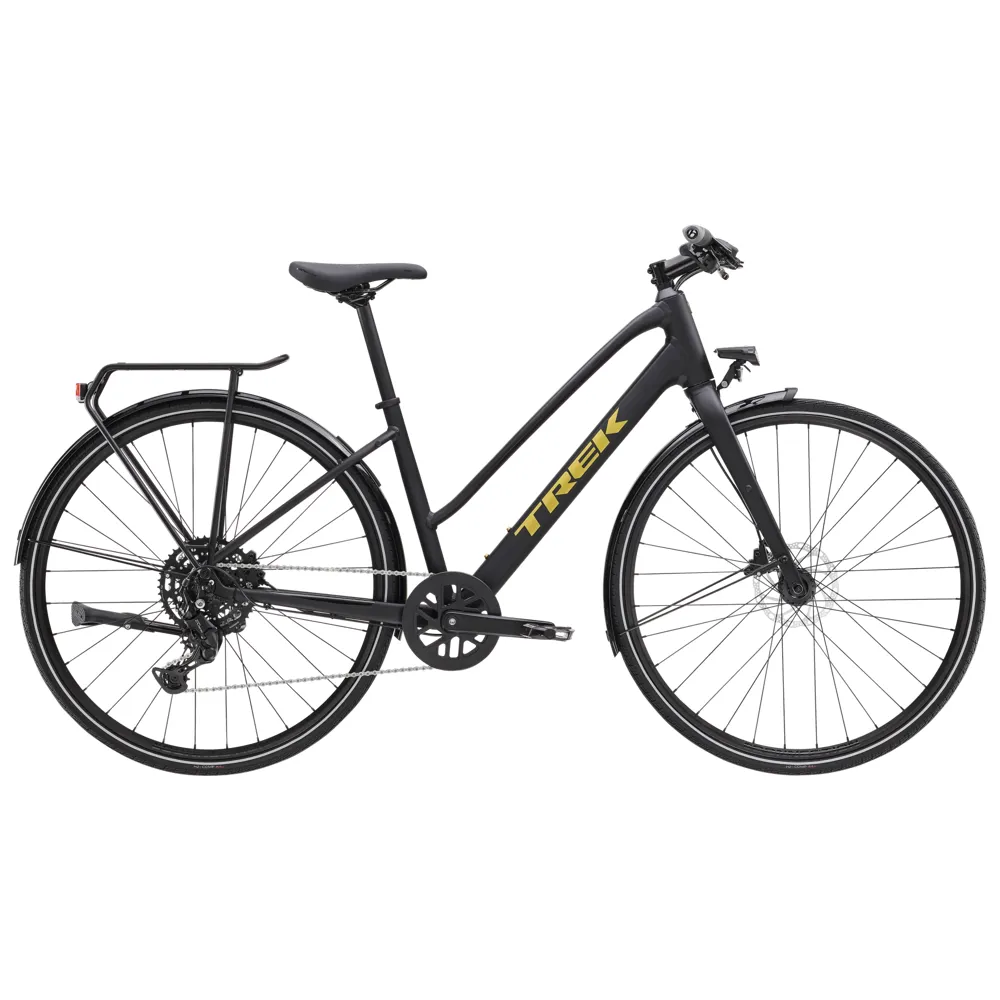 uPRISE Bikes Trek FX 2 Equipped Stagger 2025 Hybrid Bike - Black | Price match, 365 day return s, 18-Month Warranty, Finance Available & Free UK Delivery