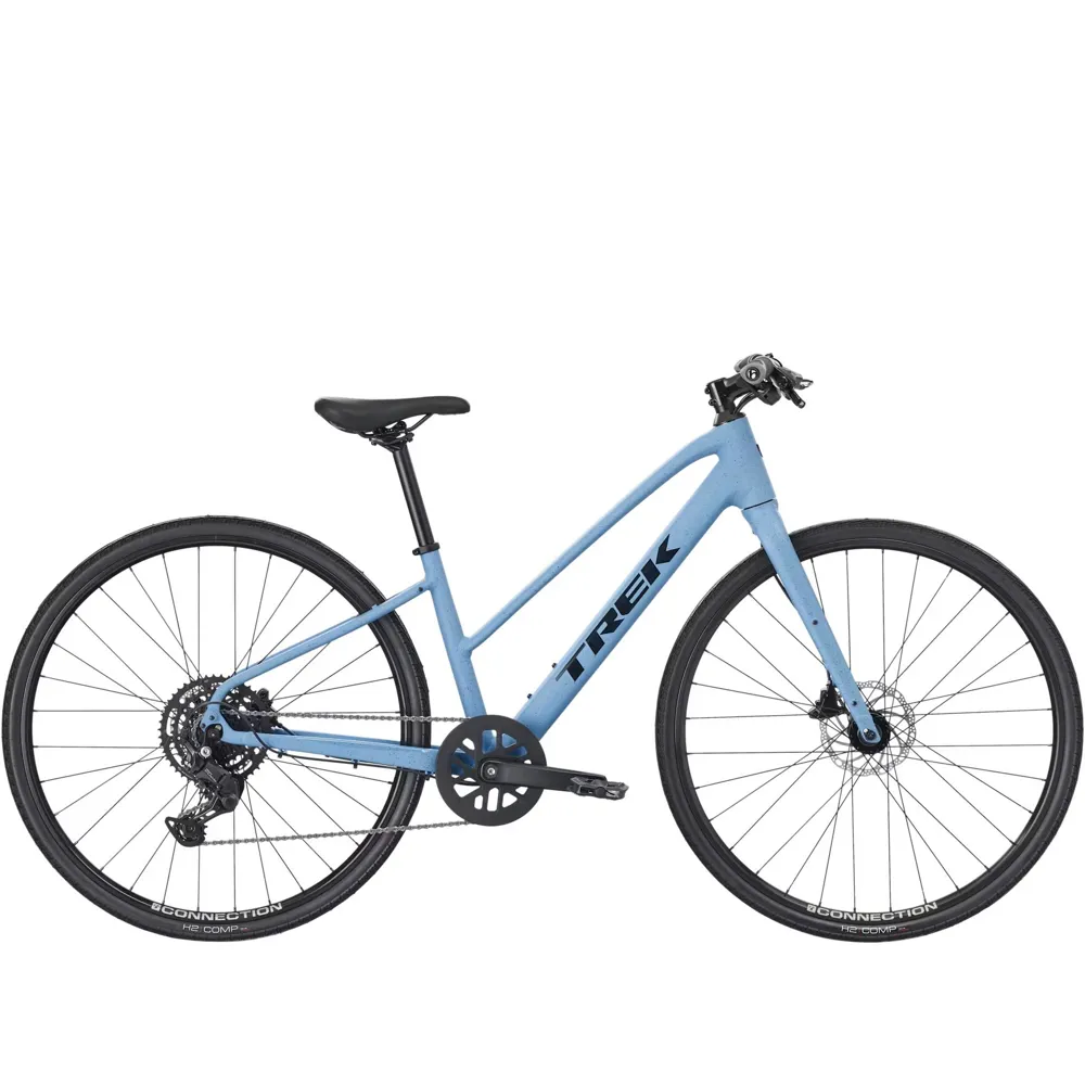 uPRISE Bikes Trek FX 2 Midstep 2026 Hybrid Bike - Fjord Blue | Price match, 365 day return s, 18-Month Warranty, Finance Available & Free UK Delivery