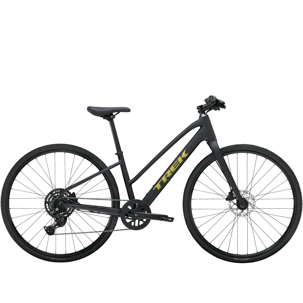 uPRISE Bikes Trek FX 2 Stagger 2025 Hybrid Bike - Matt Black | Price match, 365 day return s, 18-Month Warranty, Finance Available & Free UK Delivery