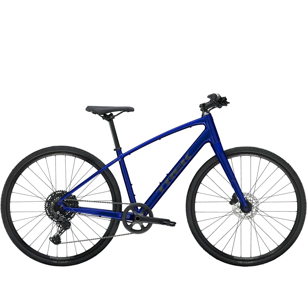 uPRISE Bikes Trek FX 3 2025 Hybrid Bike - Hex Blue | Price match, 365 day return s, 18-Month Warranty, Finance Available & Free UK Delivery