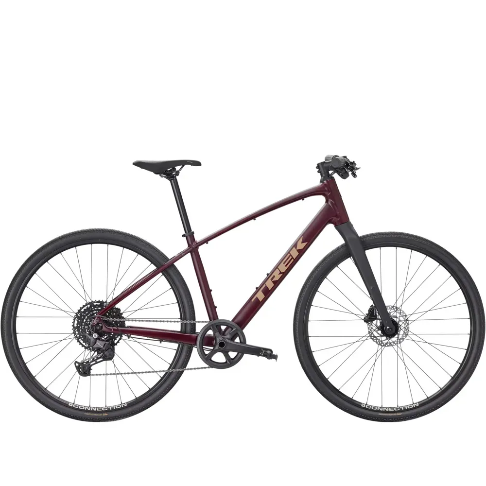 uPRISE Bikes Trek FX Sport AL 3 2026 Hybrid Bike - Cobra Blood | Price match, 365 day return s, 18-Month Warranty, Finance Available & Free UK Delivery