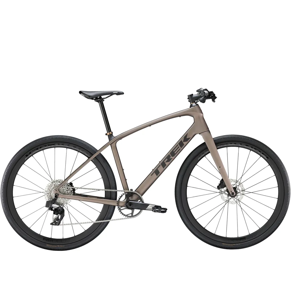 uPRISE Bikes Trek FX Sport 6 2026 Hybrid Bike - Bronze Age/Deep Smoke | Price match, 365 day return s, 18-Month Warranty, Finance Available & Free UK Delivery