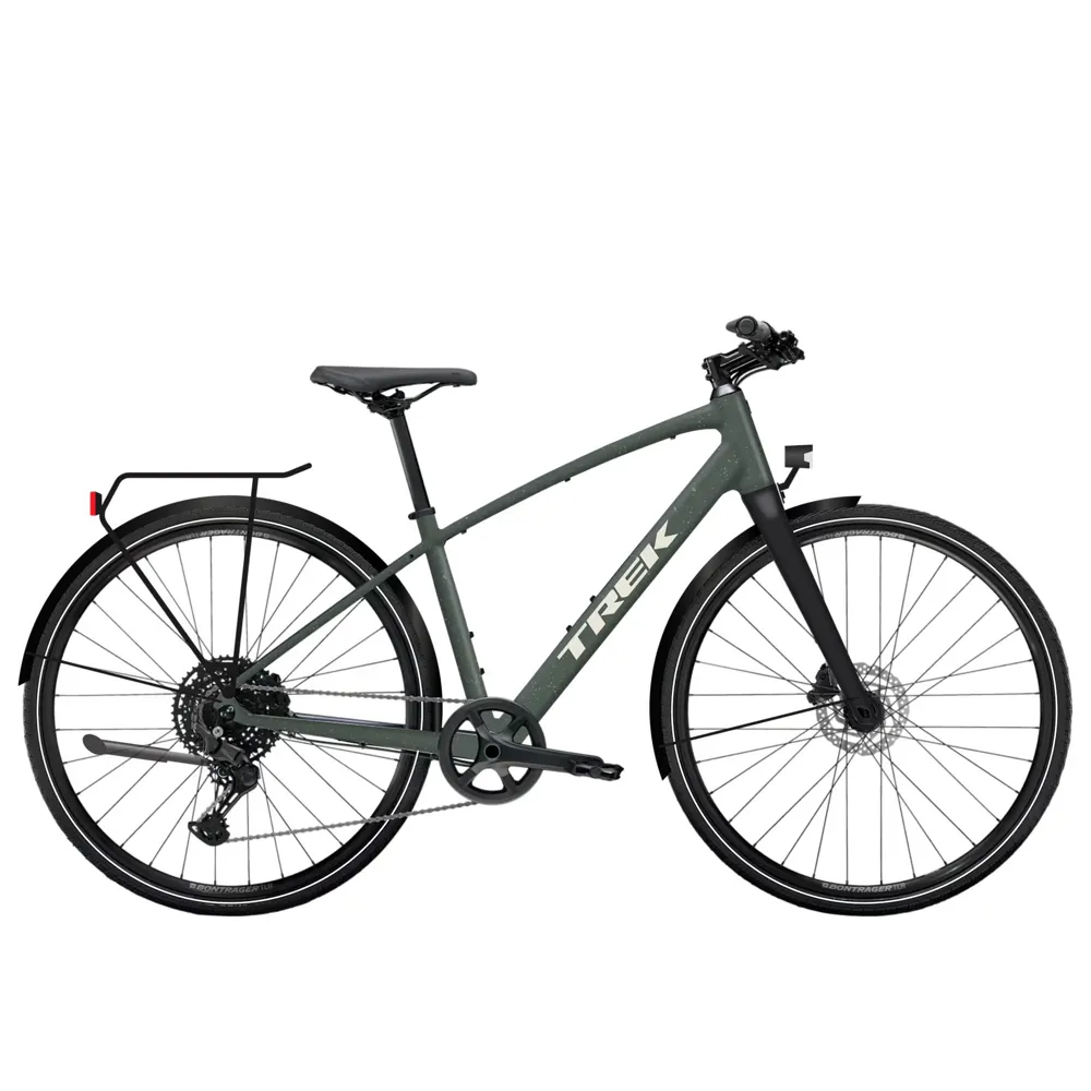 uPRISE Bikes Trek FX Sport Equipped 2026 Hybrid Bike - Keswick Green/Lichen Green | Price match, 365 day return s, 18-Month Warranty, Finance Available & Free UK Delivery