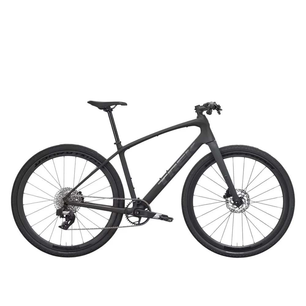 uPRISE Bikes Trek FX Sport SL 6 2027 Carbon Hybrid Bike - Deep Smoke | Price match, 365 day returns, 18-Month Warranty, Finance Available & Free UK Delivery
