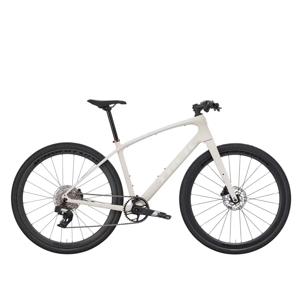 uPRISE Bikes Trek FX Sport SL 6 2027 Carbon Hybrid Bike - Buff Beige | Price match, 365 day returns, 18-Month Warranty, Finance Available & Free UK Delivery