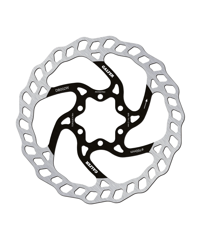 Galfer Wave Disc Rotor - 6 Bolt - 160 x 1.80mm