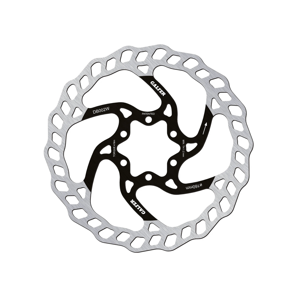 uPRISE Bikes Galfer Wave Disc Rotor - 6 Bolt - 160 x 1.80mm | Price match, 365 day return s, 18-Month Warranty, Finance Available & Free UK Delivery