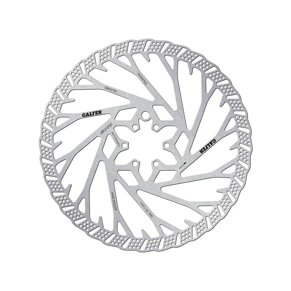 uPRISE Bikes Galfer Shark Disc Rotor - 6 Bolt - 223mm x 2.00mm | Price match, 365 day return s, 18-Month Warranty, Finance Available & Free UK Delivery