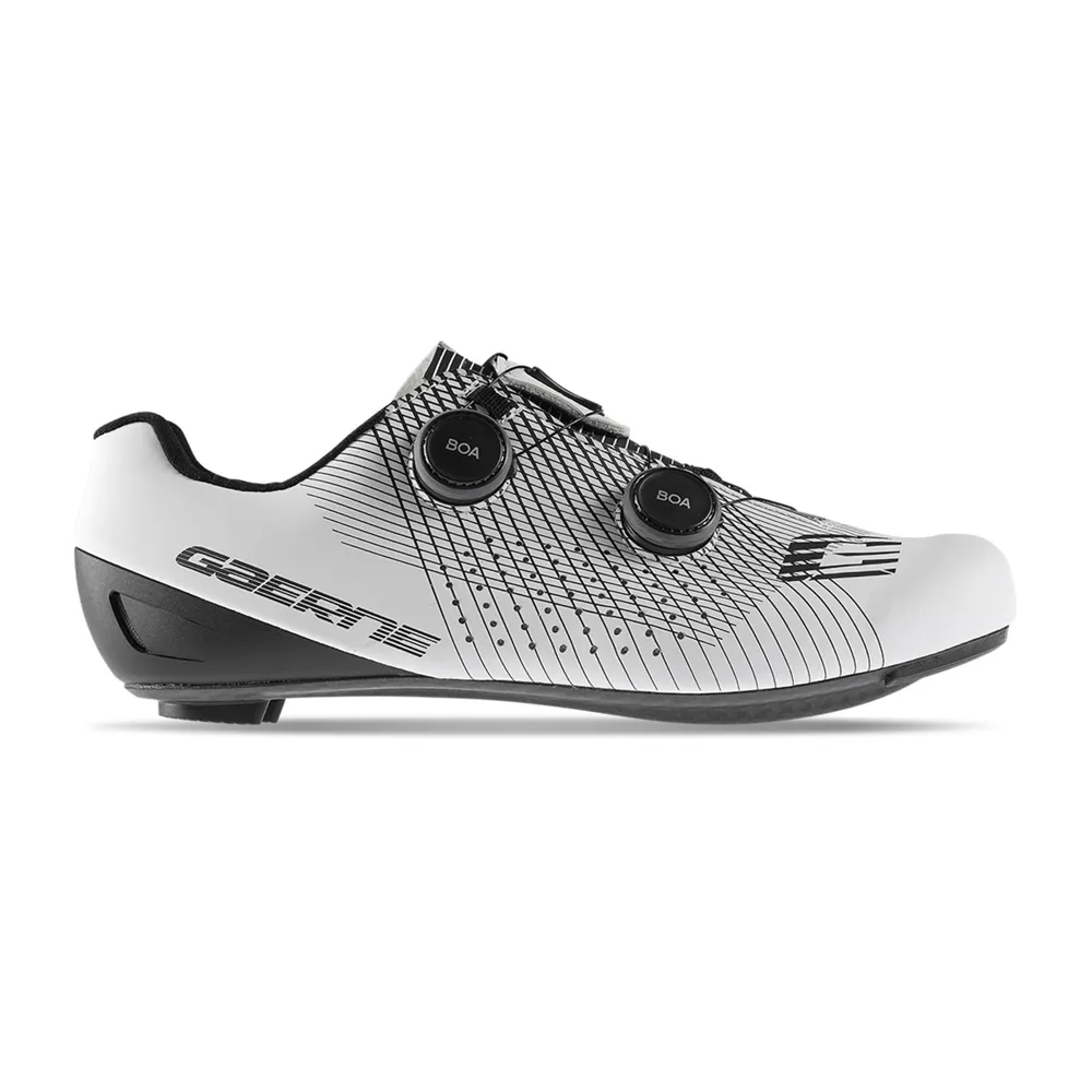 uPRISE Bikes Gaerne Carbon G Fuga Road Cycling Shoes - White/Black | Price match, 365 day return s, 18-Month Warranty, Finance Available & Free UK Delivery