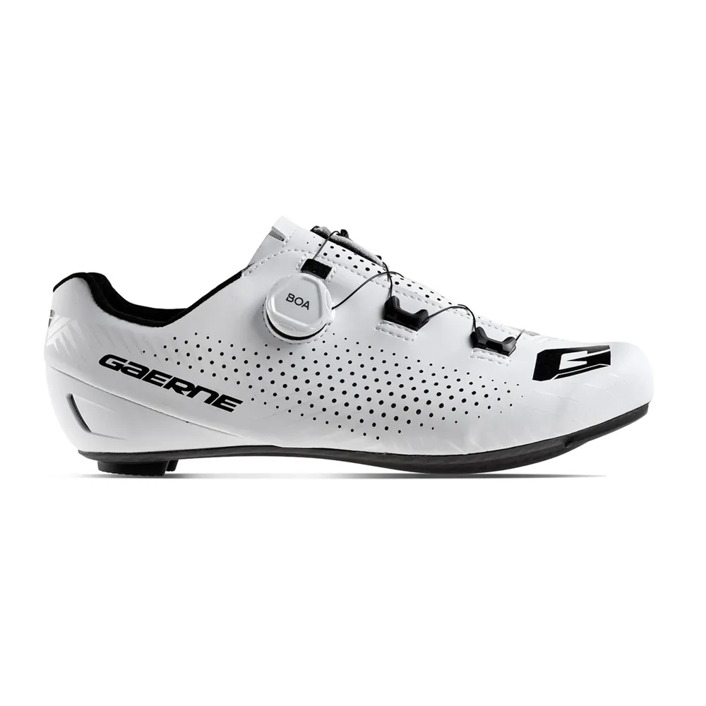 uPRISE Bikes Gaerne Carbon G Tuono Road Cycling Shoes - Matt White | Price match, 365 day return s, 18-Month Warranty, Finance Available & Free UK Delivery