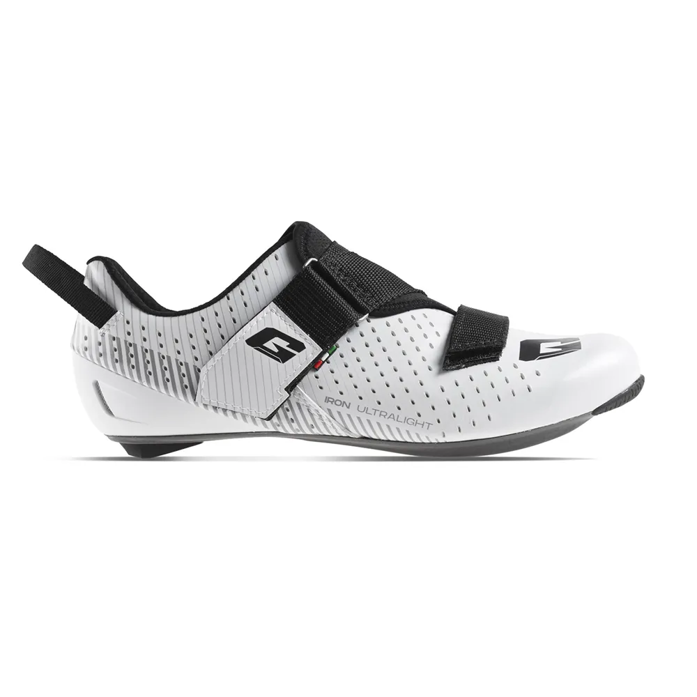 uPRISE Bikes Gaerne Iron Triathlon Cycling Shoes - White | Price match, 365 day returns, 18-Month Warranty, Finance Available & Free UK Delivery