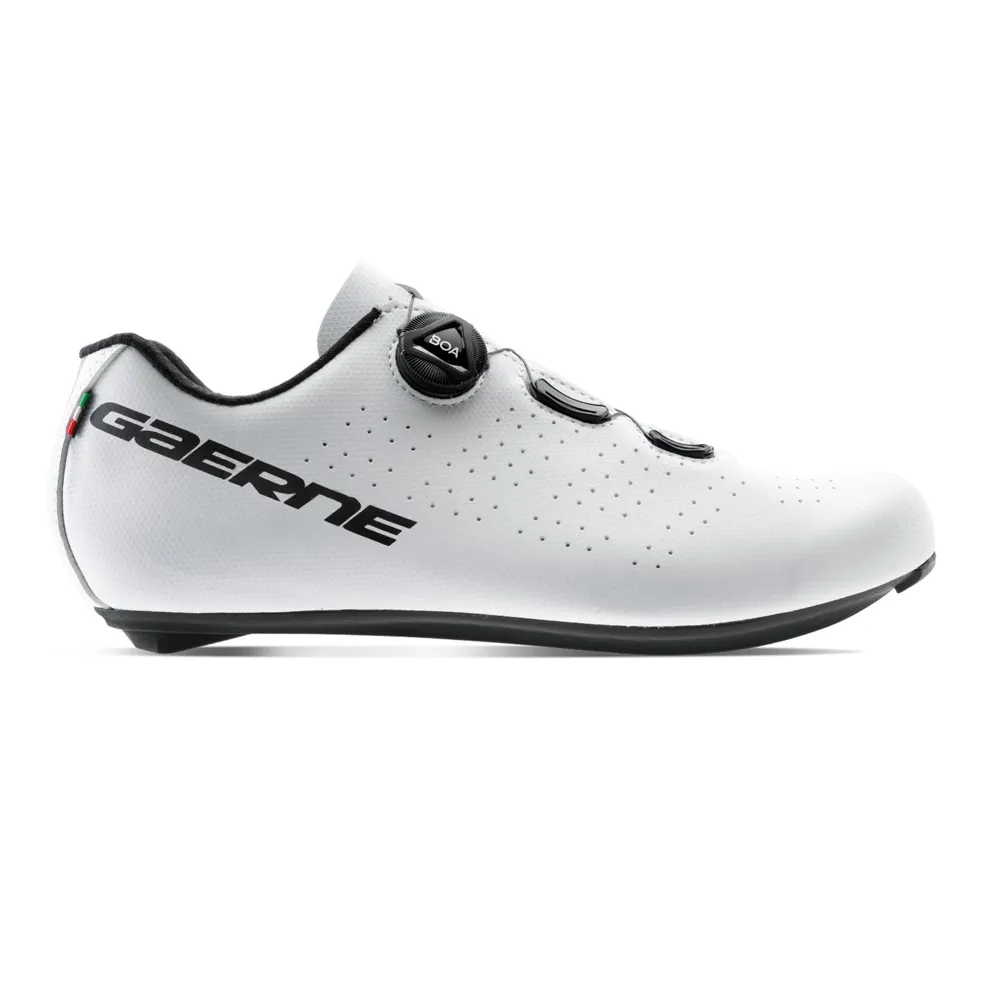 uPRISE Bikes Gaerne Sprint Road Cycling Shoes - Matt White | Price match, 365 day return s, 18-Month Warranty, Finance Available & Free UK Delivery