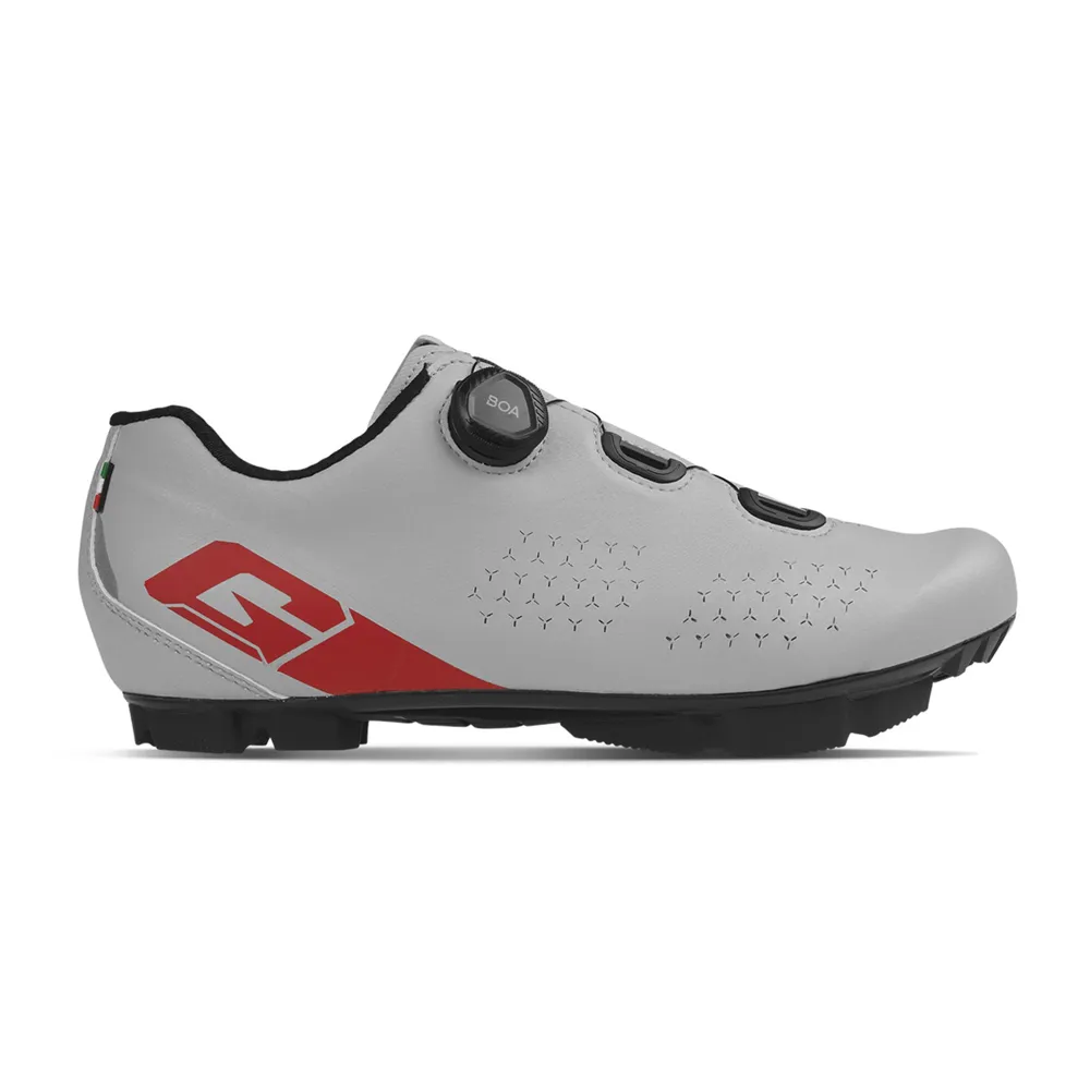 uPRISE Bikes Gaerne Trail Plus MTB Cycling Shoes - Grey/Red | Price match, 365 day returns, 18-Month Warranty, Finance Available & Free UK Delivery