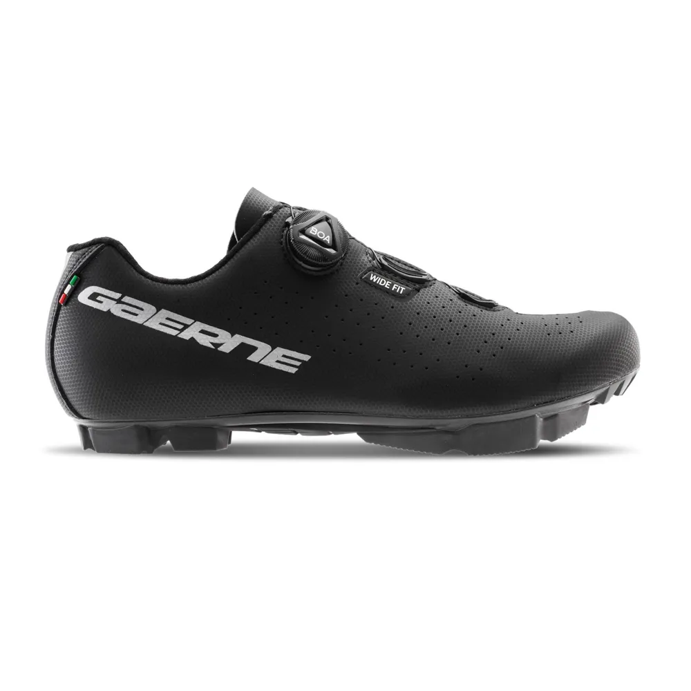 uPRISE Bikes Gaerne Trail Wide MTB Cycling Shoes - Matt Black | Price match, 365 day returns, 18-Month Warranty, Finance Available & Free UK Delivery