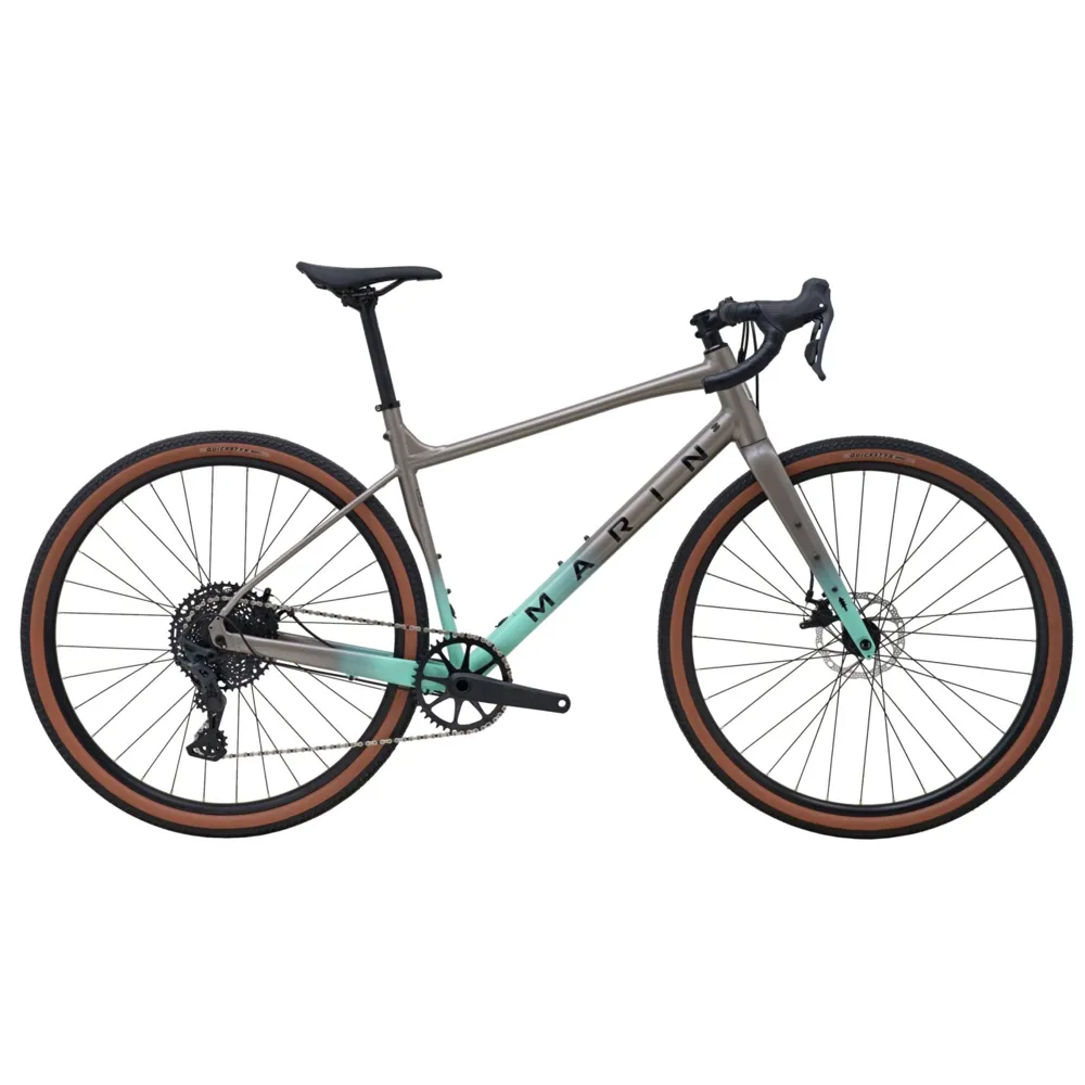 uPRISE Bikes Marin Gestalt X10 2025 Gravel Road Bike - Grey/Green | Price match, 365 day return s, 18-Month Warranty, Finance Available & Free UK Delivery