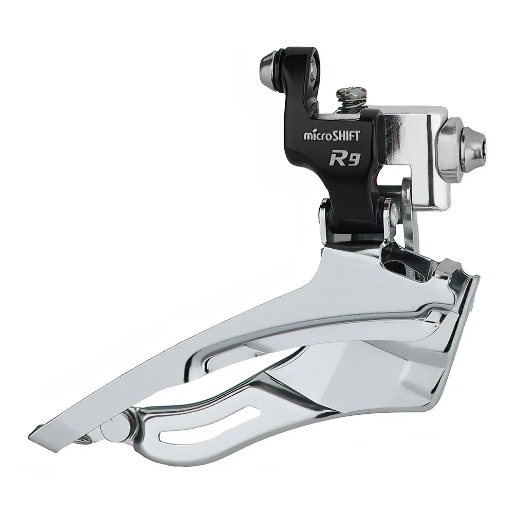 uPRISE Bikes Microshift R9 FD-R353F-BK 3x9 Speed Braze-On Front Derailleur - Black | Price match, 365 day returns, 18-Month Warranty, Finance Available & Free UK Delivery