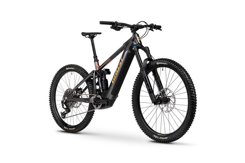 Ghost E-Riot CF Pro 2026 Electric MTB - Heavy Metal/Deep Coffee-1