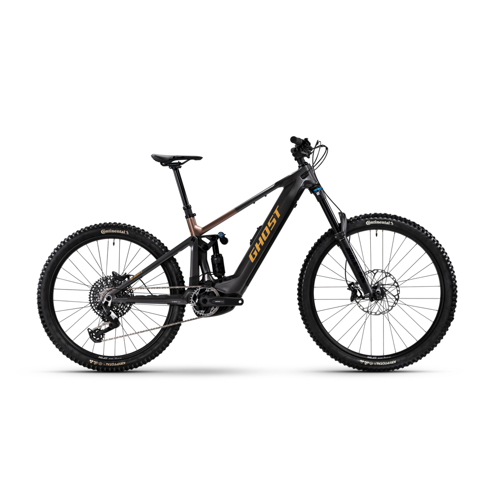 uPRISE Bikes Ghost E-Riot CF Pro 2026 Electric MTB - Heavy Metal/Deep Coffee | Price match, 365 day return s, 18-Month Warranty, Finance Available & Free UK Delivery