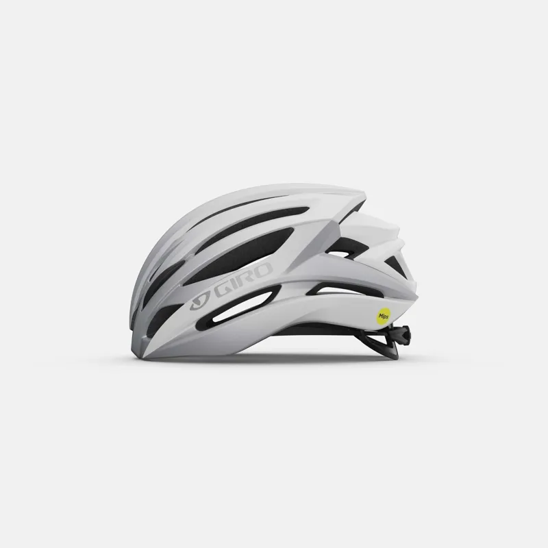 Giro Syntax Mips Road Helmet -:Matt White/Silver-1