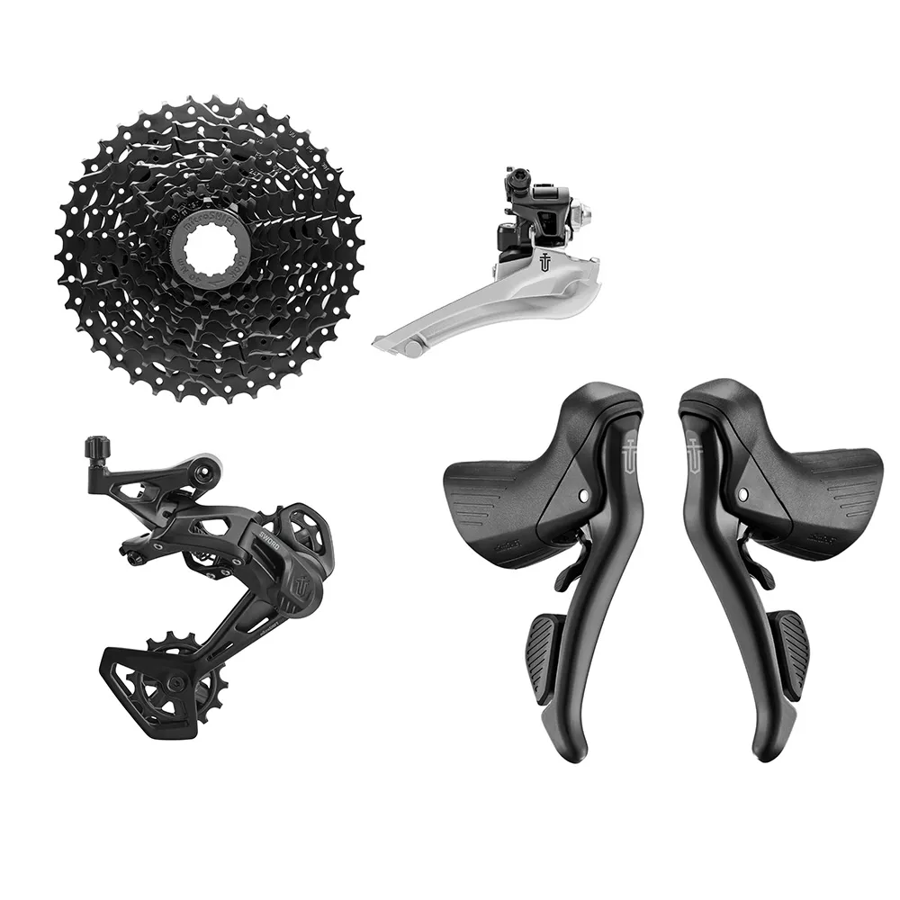 uPRISE Bikes Microshift Sword PK-G7920 2x9 Speed 38T Gravel Groupset - Black | Price match, 365 day returns, 18-Month Warranty, Finance Available & Free UK Delivery